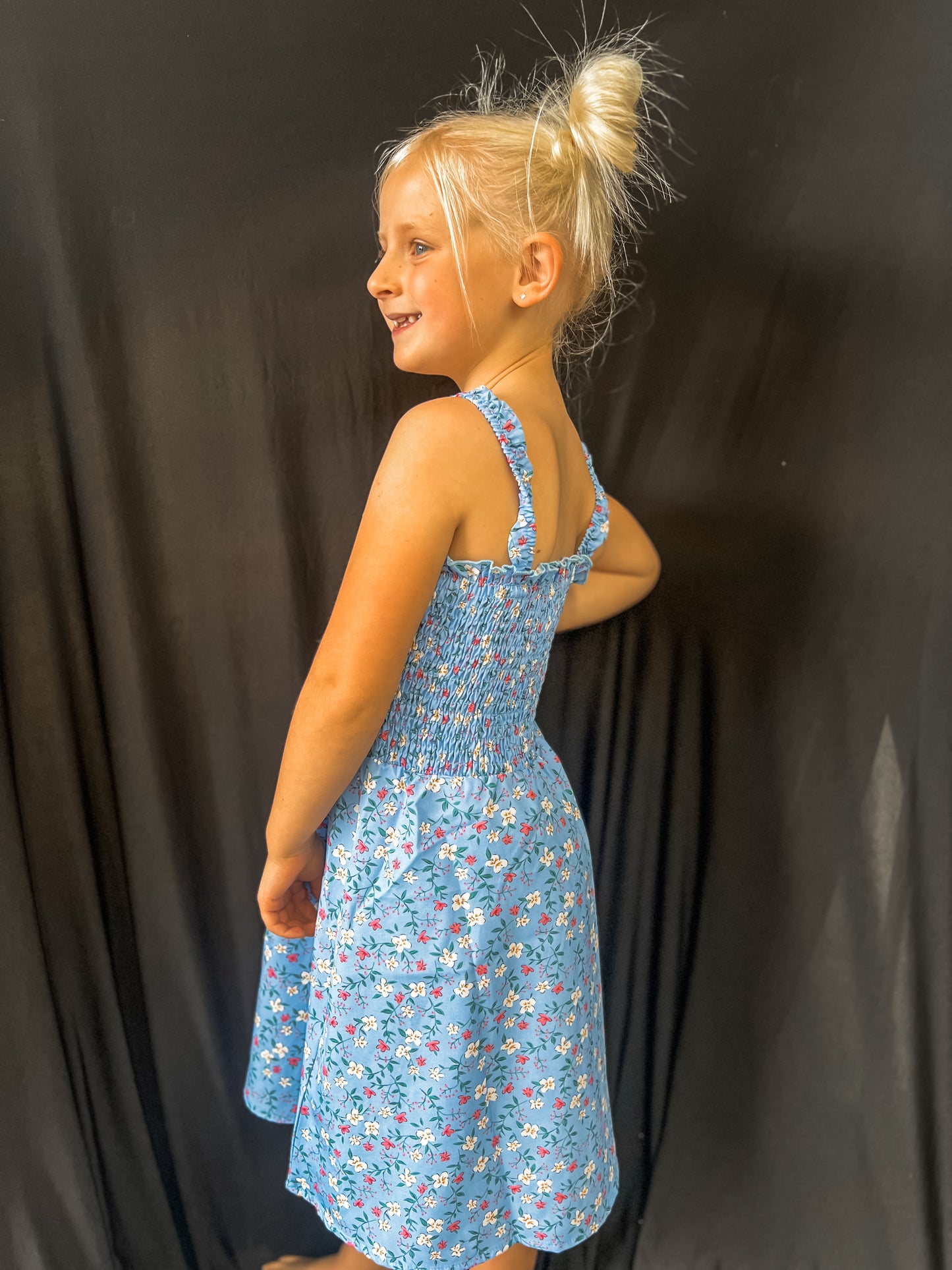 Blue Floral Dress
