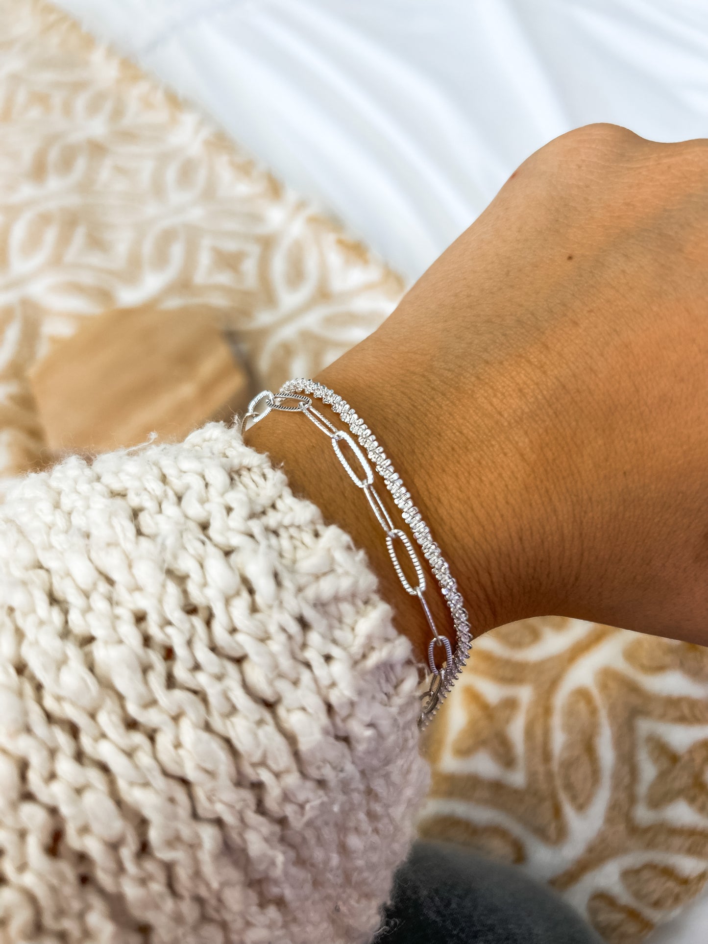 Night Out Bracelet Set Silver