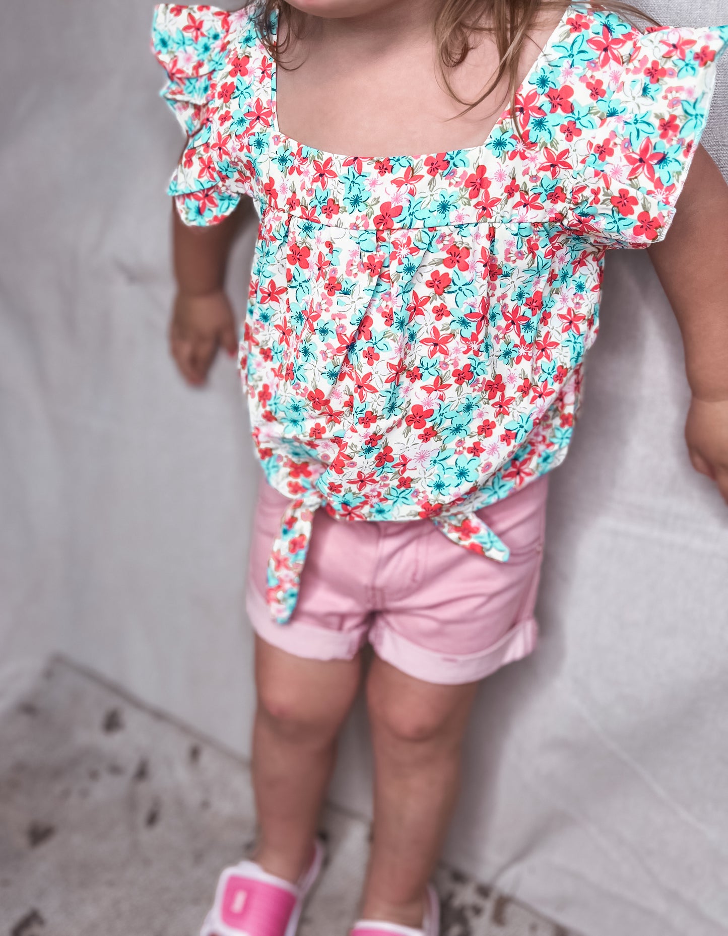 Red Floral Crop