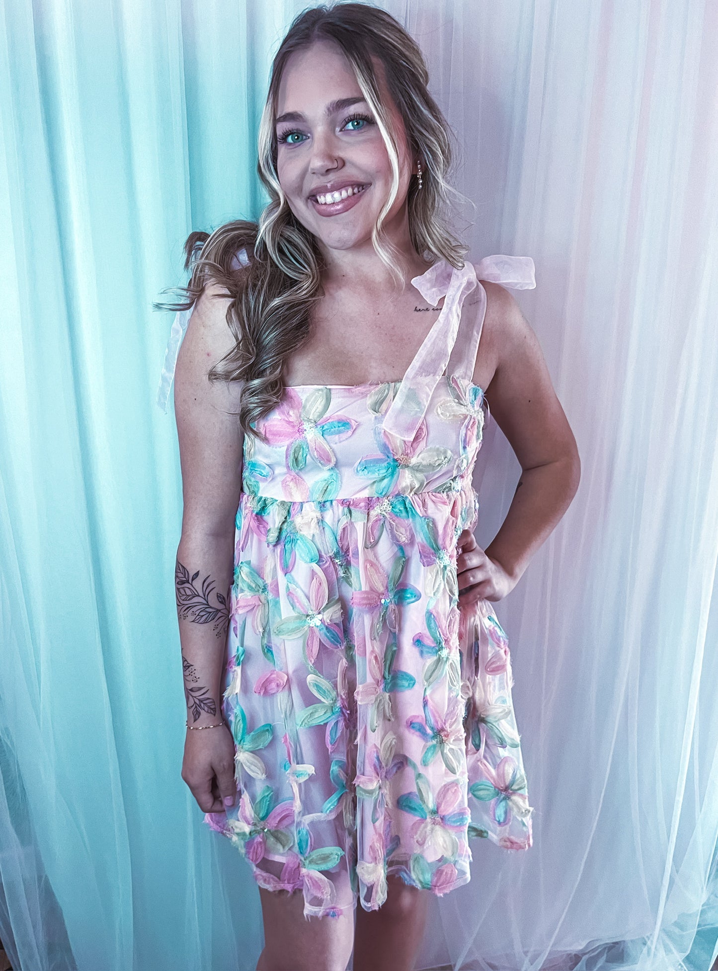 Spring Floral Mini Dress
