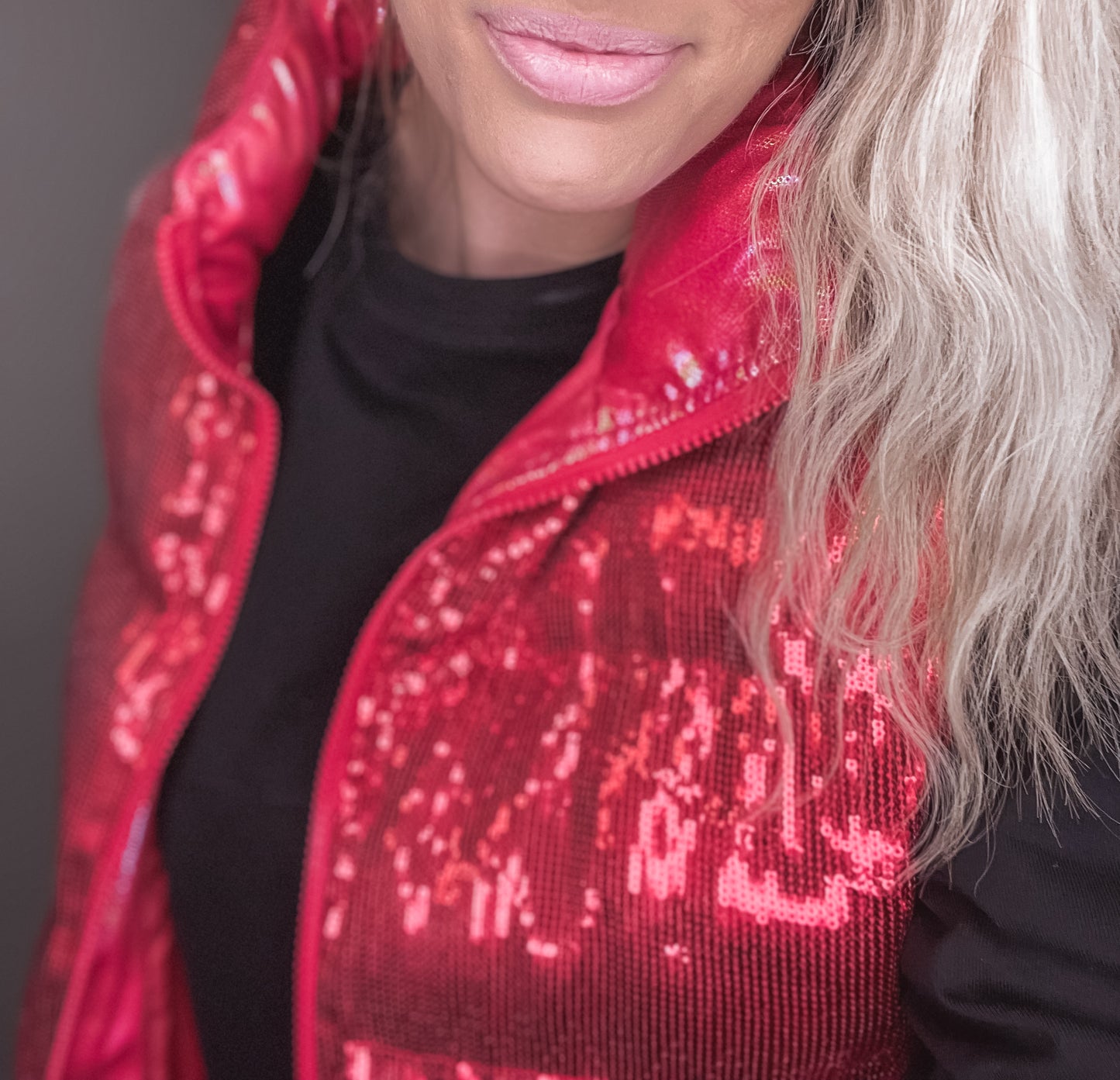 All The Glam Game Day Puffer Vest
