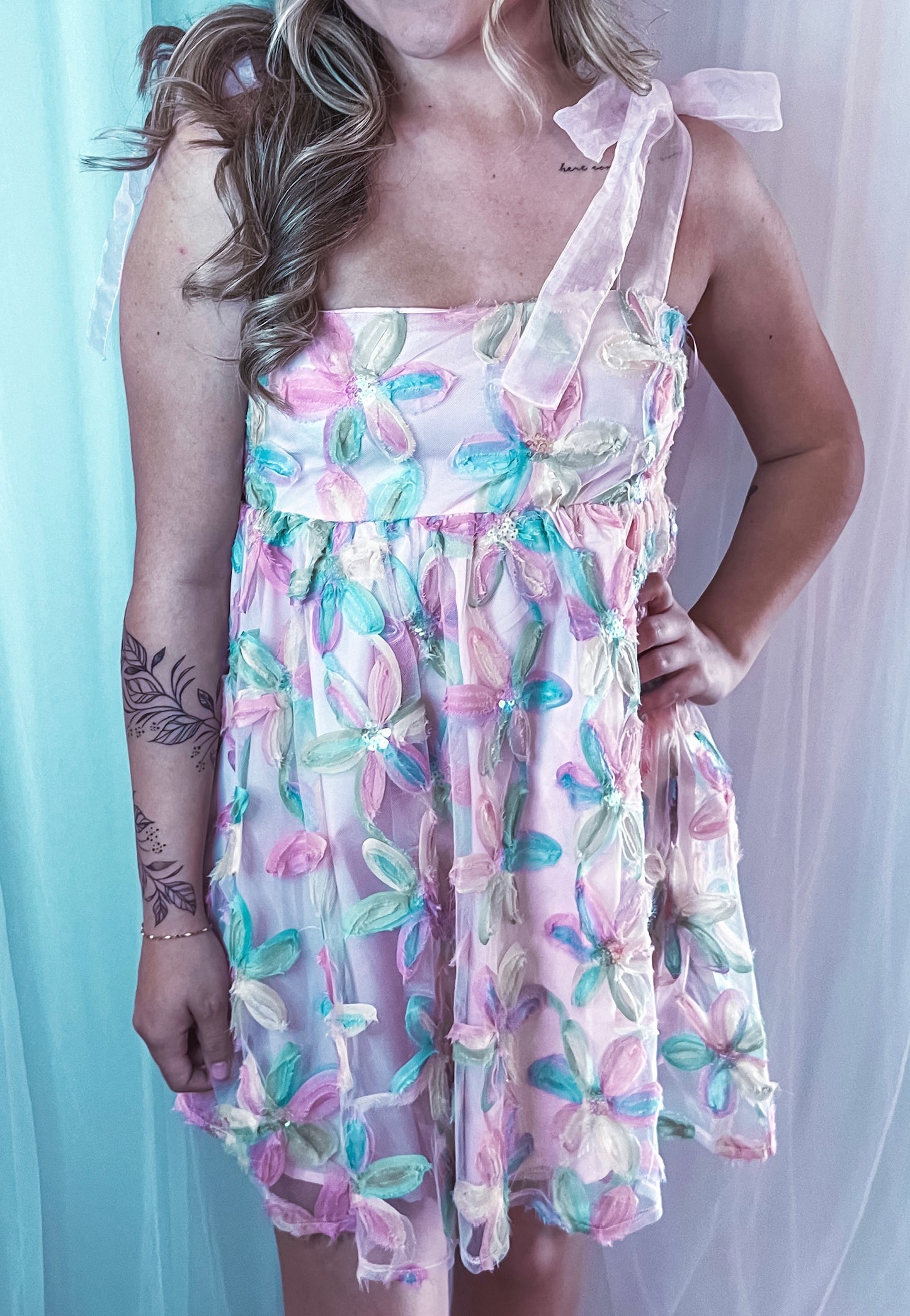 Spring Floral Mini Dress