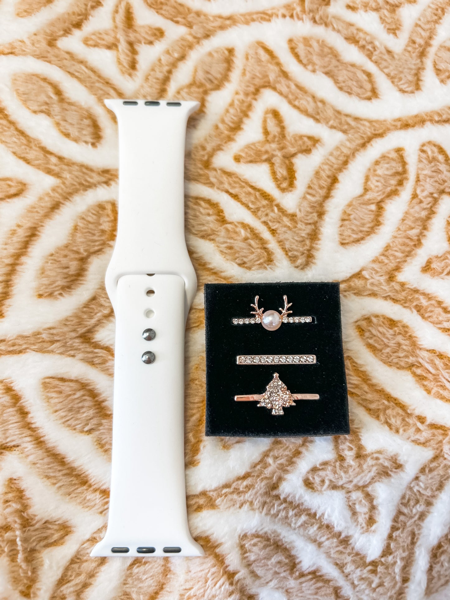 3 Piece Rose Gold Apple Watch Band Accessories