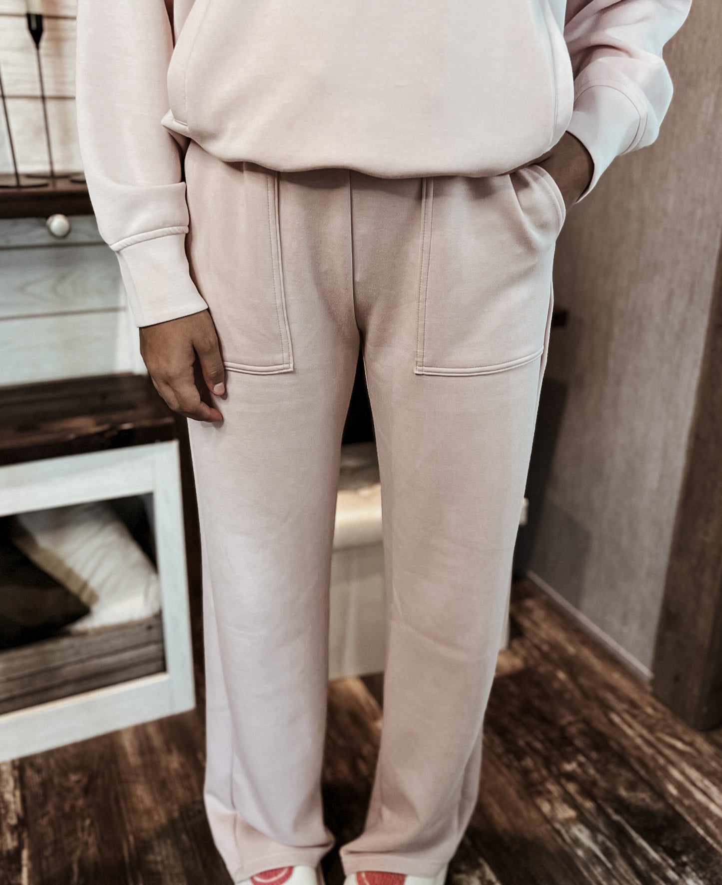 Snuggle Up Scuba Pants - Mocha