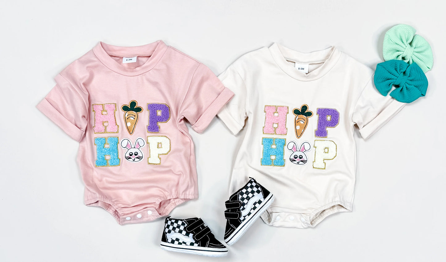 Hip Hop Bubble Romper - Pink