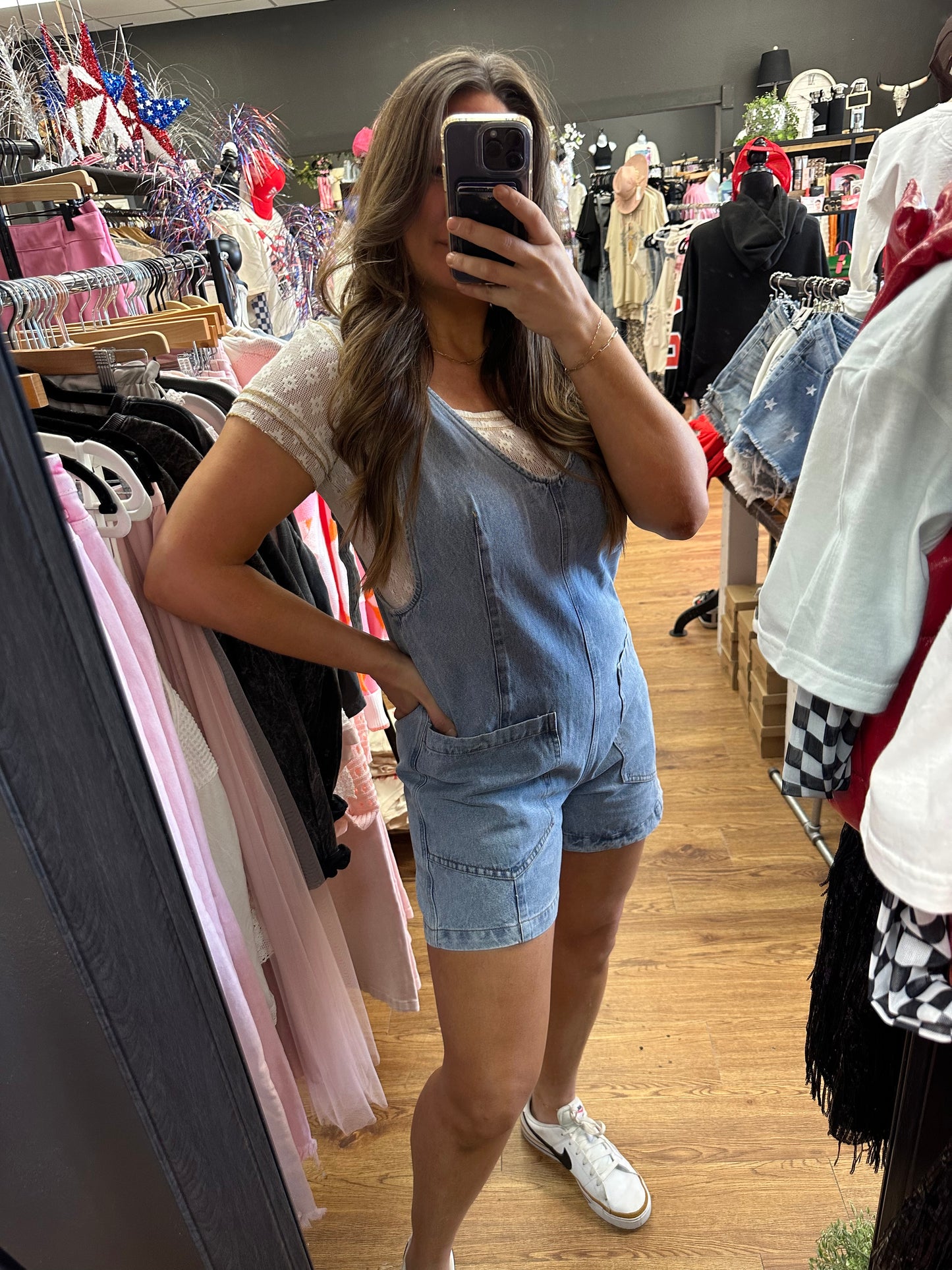 Lt Denim Short Romper