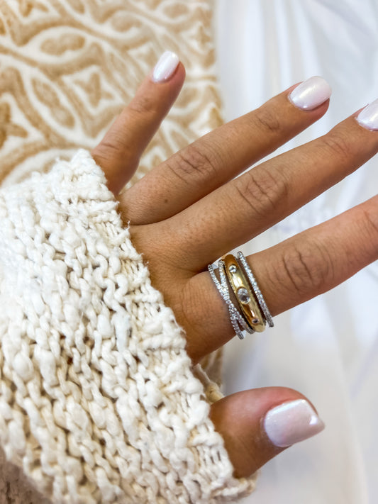 Boho Mixed Metal Ring