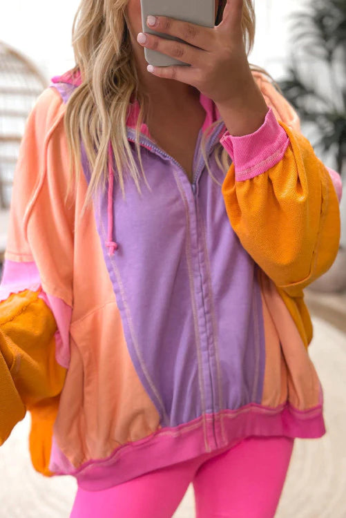 Multi color Zip Jacket